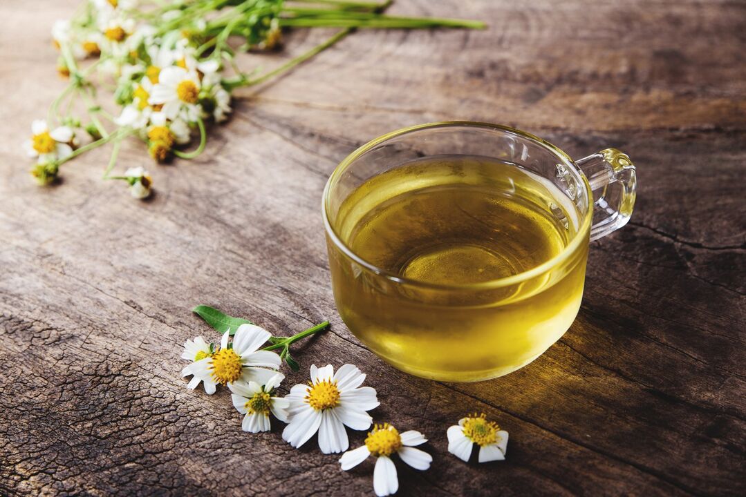 Mint and chamomile tea will relieve pain from cervical osteochondrosis