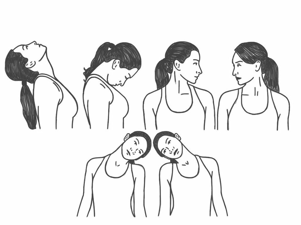 Performing a series of head tilts will prevent cervical osteochondrosis